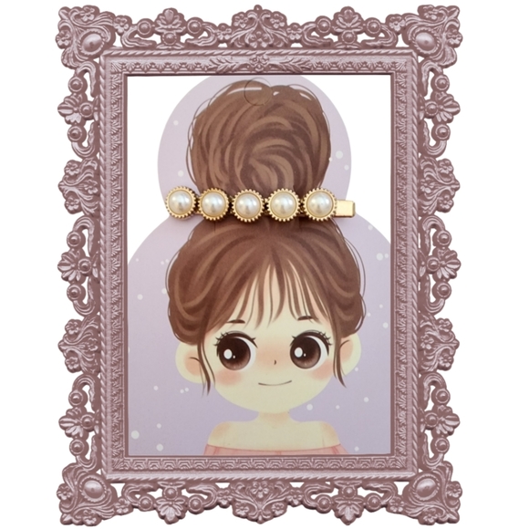 Other - Gold Pearl Barrette
